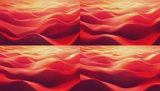 红色波浪动感背景素材高清在线视频素材下载