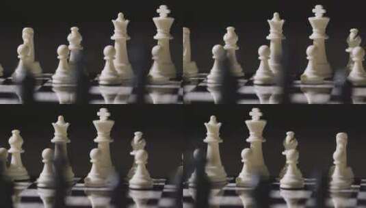 棋盘和棋子高清在线视频素材下载