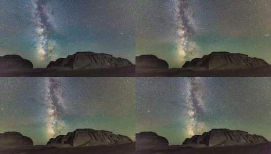 新疆哈密大海道银河星空_20210714高清在线视频素材下载