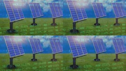 太阳能发电站新能源光伏发电科技感高清在线视频素材下载