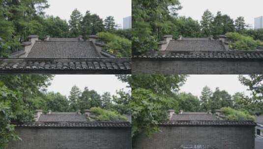 中式院墙屋檐屋顶高清在线视频素材下载