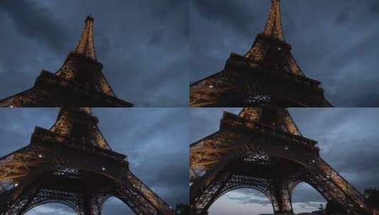 法国巴黎埃菲尔铁塔高清在线视频素材下载