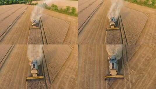 新型农业机械化丰收高清在线视频素材下载