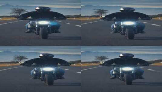 摩托车 汽车  风景高清在线视频素材下载