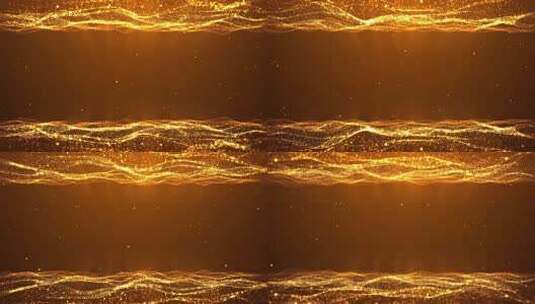 金色粒子背景02高清在线视频素材下载