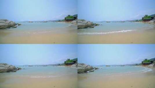 海边海浪礁石岩石沙滩海滩高清在线视频素材下载