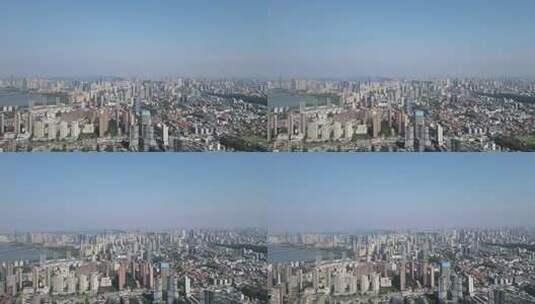 航拍湖北武汉武昌城市风光城市建设高清在线视频素材下载