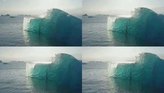 冰川融化气候变暖环境恶化冰川融化高清在线视频素材下载