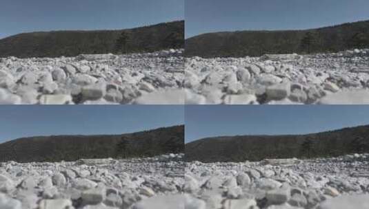 4K航拍云南丽江玉龙雪山大峡谷高清在线视频素材下载