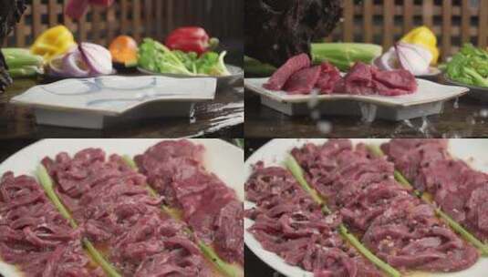 牛肉腌制高清在线视频素材下载