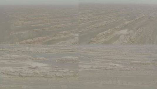 新疆魔鬼城雅丹地貌戈壁航拍1高清在线视频素材下载