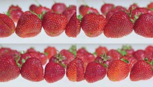 草莓 草莓园 摘草莓 草莓牛奶高清在线视频素材下载