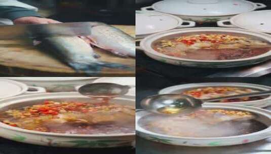 厨师烹饪 鱼 浇汁高清在线视频素材下载