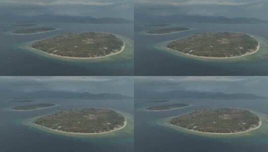 HDR印尼龙目吉利群岛自然风光航拍高清在线视频素材下载