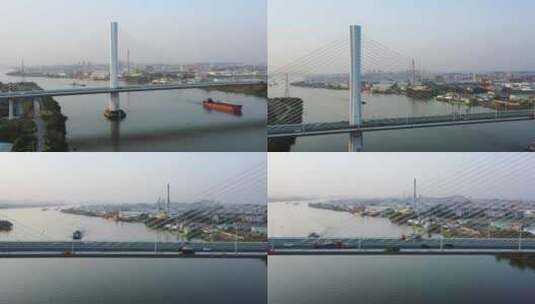 江门潮荷大桥 (1)高清在线视频素材下载