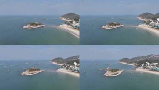 航拍 广东惠州巽寮湾高清在线视频素材下载