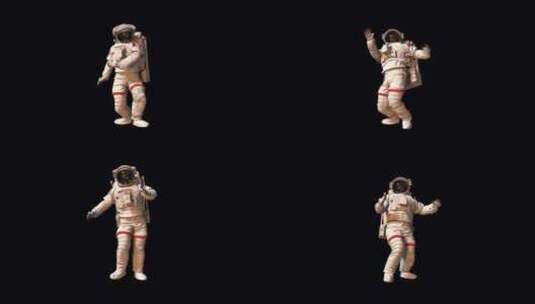 宇航员舞高清在线视频素材下载