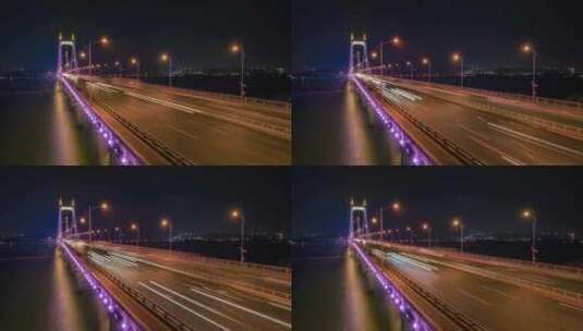 长沙_湘江三汊矶大桥延时002高清在线视频素材下载