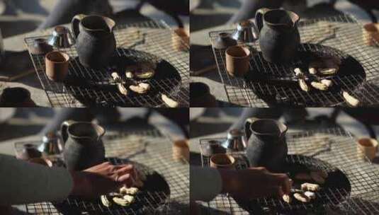 围炉煮茶复古古老高清在线视频素材下载