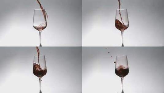 红酒倒入酒杯10高清在线视频素材下载
