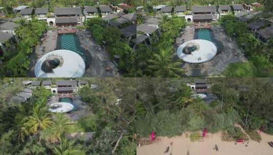 泰国考拉克攀牙那泰海滩度假酒店高清在线视频素材下载