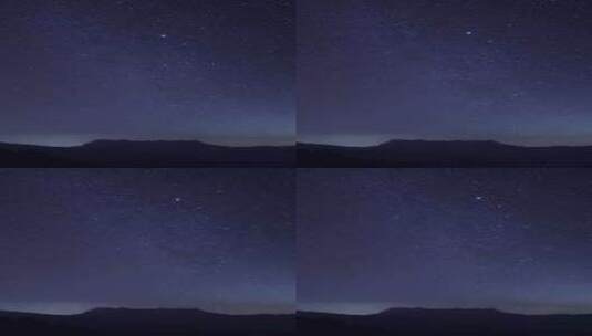 漫天繁星在山垂直延时视频的星星在黑暗的夜高清在线视频素材下载