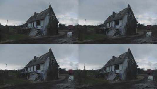 结构，被毁，房子，旧高清在线视频素材下载
