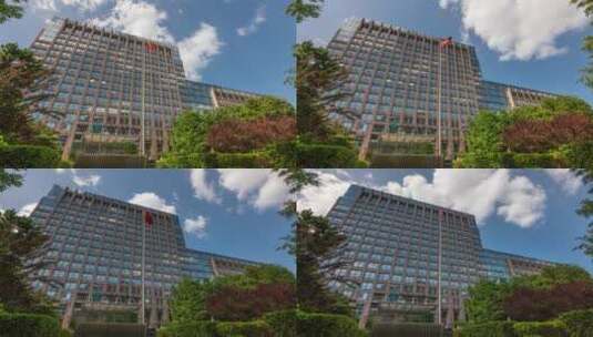 中国农业银行总行大厦高清在线视频素材下载