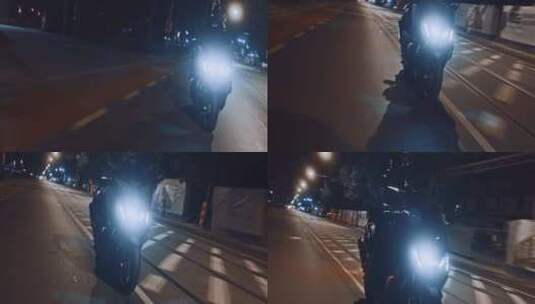 摩托车，摩托车，骑，路高清在线视频素材下载