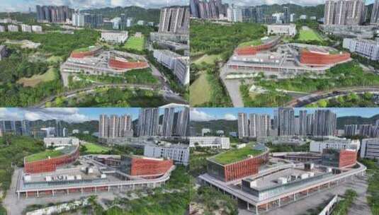 深圳南方科技大学航拍高清在线视频素材下载