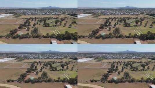 废墟废弃令人毛骨悚然的无人机高清在线视频素材下载