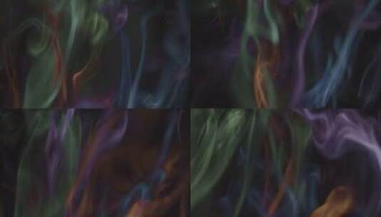 彩色的烟雾高清在线视频素材下载