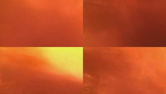 山林里烧毁的汽车和山火高清在线视频素材下载