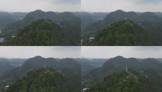 4K航拍贵州贵阳黔灵山4A景区高清在线视频素材下载