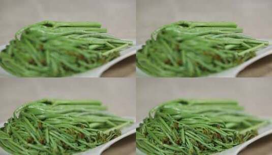 韭菜青菜蔬菜高清在线视频素材下载