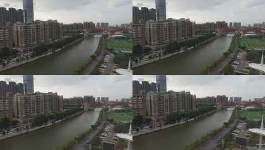 东莞运河高清在线视频素材下载