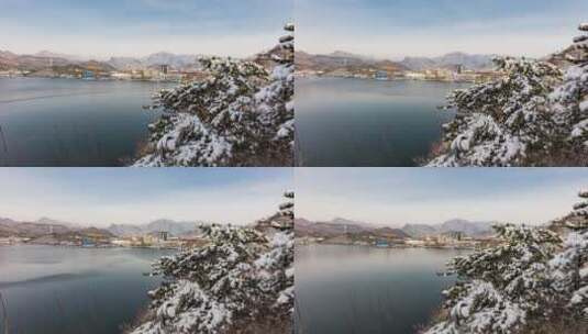 北京雁栖湖春雪后风光8k延时视频高清在线视频素材下载