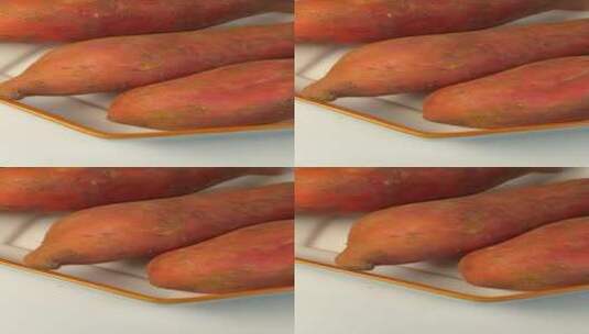 好吃的美食板栗红薯高清在线视频素材下载