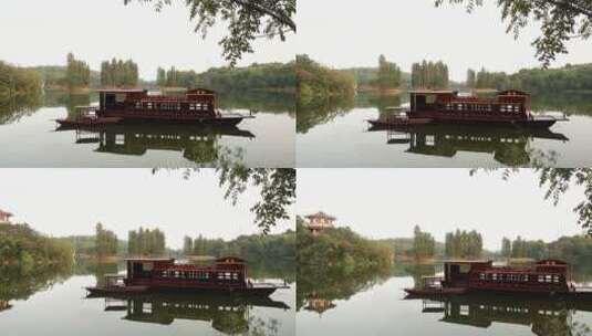 南湖红船革命旅游景点高清在线视频素材下载