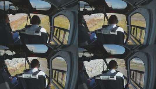 驾驶直升飞机高清在线视频素材下载