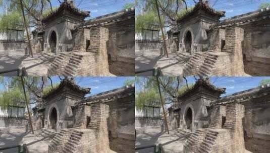 北京城内遗存的旧寺庙遗址高清在线视频素材下载