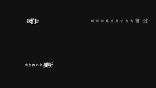 赵真-朋友的心dxv编码字幕歌词高清在线视频素材下载