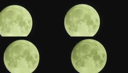 高分辨率拍摄黑色背景中的月球高清在线视频素材下载