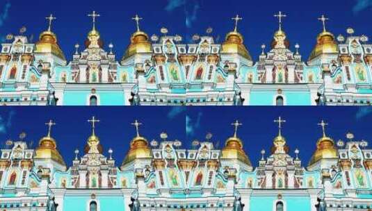 华丽的东正教堂高清在线视频素材下载