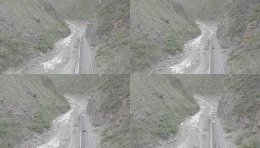 20200620 西藏盐井 公路318 悬崖村落 4k _0953高清在线视频素材下载