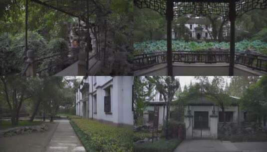 浙江湖州南浔古镇嘉业藏书楼建筑4K实拍视频高清在线视频素材下载
