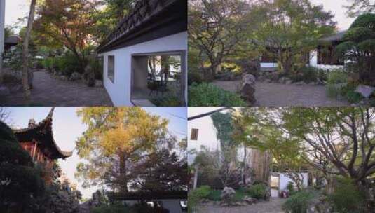杭州西湖郭庄江南古典园林4K实拍视频高清在线视频素材下载