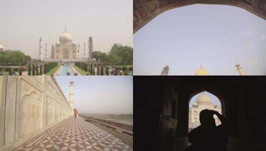 泰姬陵-一座陵墓清真寺高清在线视频素材下载