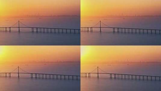 青岛跨海大桥胶州湾大桥高清在线视频素材下载