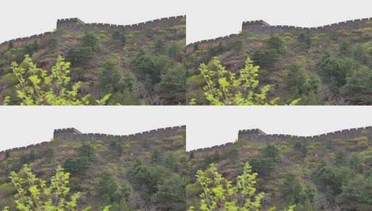 4k长城敌楼城墙遗址高清在线视频素材下载